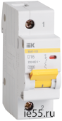 Автоматический выключатель ВА47-100 1Р 16А 10кА х-каD ИЭК