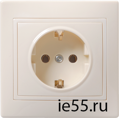 РС10-3-Км Роз. 1мес. c з/к без з/ш 16А кер. КВАРТА крем. IEK